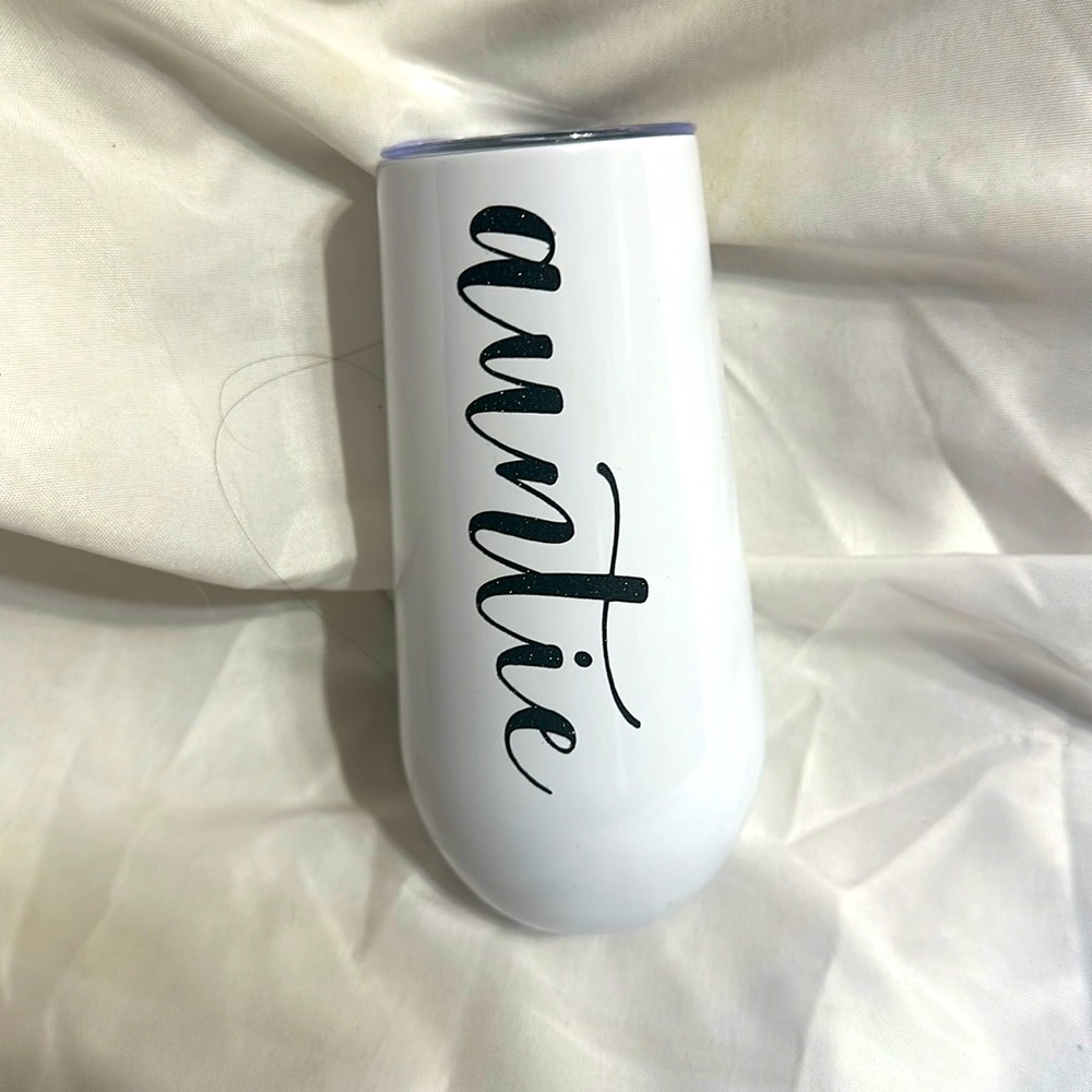 “Auntie” Bubbly Bliss Champagne Tumbler